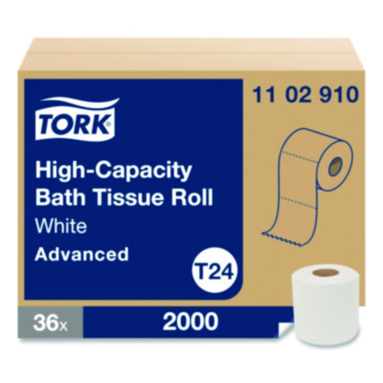 Advanced High-Capacity Bath Tissue, Septic Safe, One-Ply, Wh