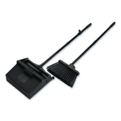 Duo-Pan Upright Dust Pan and Broom, 11.8 x 36, 24.5" Handle,