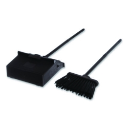 Duo-Pan Upright Dust Pan and Broom, 11.8 x 36, 24.5" Handle,