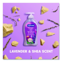 Liquid Hand Soap Pumps, Lavender Shea Scent, 6/Carton