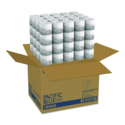 Pacific Blue Basic Embossed Bathroom Tissue, Septic Safe, 2-