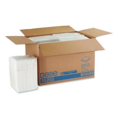 Acclaim 1/4 Fold Paper Dinner Napkins, White, 1-Ply, 16 x 16