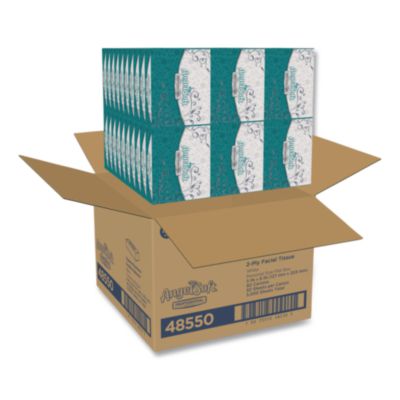 Angel Soft ps Facial Tissue, 2-Ply, White, 50 Sheets/Box, 60