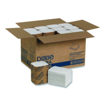 Interfold Napkin Refills 2-Ply, 6.5 x 9.78, White, 6,000/Car