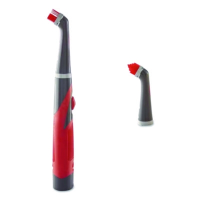 Reveal Power Scrubber, Red/White Nylon Bristles, 1.73" Brush