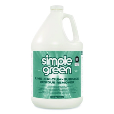 Lime Calcium Surface Residue Remover, 1 gal Bottle, 6/Carton