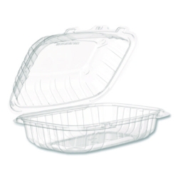 Microwaveable Hinged Containers, ProPlanet Seal, 6.5 x 9 x 3
