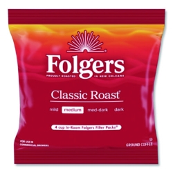 Classic Roast Ground Coffee Filter Pack, Regular, In-Room Lo