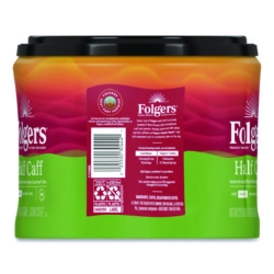 Half Caff Ground Coffee, 22.6 oz Canister