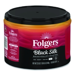 Black Silk Ground Coffee, 22.6 oz Canister