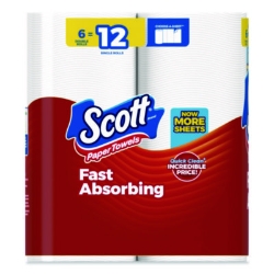 Choose-A-Sheet Kitchen Roll Paper Towels, Double Roll, 1-Ply