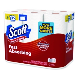 Choose-A-Sheet Kitchen Roll Paper Towels, Double Roll, 1-Ply