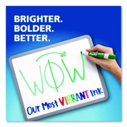 Low Odor Dry Erase Vibrant Color Markers, Broad Chisel Tip,