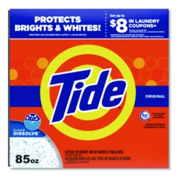 HE Laundry Detergent, Tide Original Scent, Powder, 85 oz Box