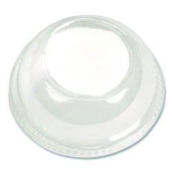 PET Lids, Fits 5 oz and 8 oz Sundae Cup, 100/Sleeve, 10/Slee