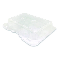 Bakery Containers, Muffin/Cupcake, 7.25 x 9.88 x 3.13, Clear