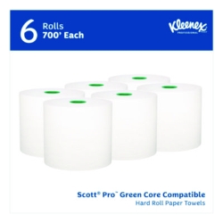 Hard Roll Paper Towels with Premium Absorbency Pockets with
