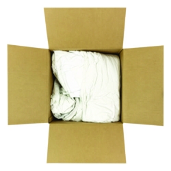 Knit Baby Diaper Rags, 2-Ply, 15 x 18, White, 25 lb/Carton