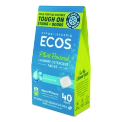 Laundry Detergent Packs, Free and Clear, 40 Pods/Pack, 6 Pac