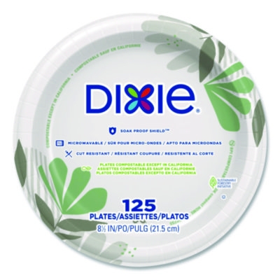 Pathways Soak-Proof Shield Mediumweight Paper Plates, 8.5" d