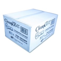 ChampWare Molded-Fiber Clamshell Containers, 9 x 9 x 3, Whit