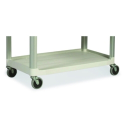 Xtra Utility Cart with Open Sides, Plastic, 3 Shelves, 300 l