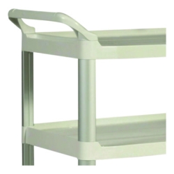 Xtra Utility Cart with Open Sides, Plastic, 3 Shelves, 300 l