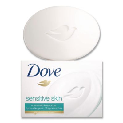 Sensitive Skin Bath Bar, Unscented, 3.75 oz, 8 Bars/Pack, 9