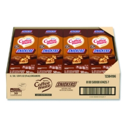 Liquid Coffee Creamer, Snickers, 0.38 oz Mini Cups, 200/Cart
