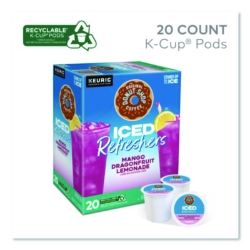 ICED Refreshers K-Cup Pods, Mango Dragonfruit Lemonade, 20/B