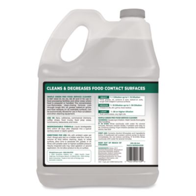 Pro Food Service Cleaner, 1 gal Bottle, 4/Carton