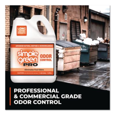 Pro Odor Control, Lemongrass Eucalyptus, 1 gal Bottle, 4/Car