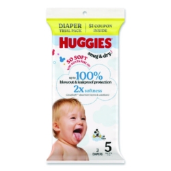 Snug and Dry, Size 5, Over 27 lbs, Disney Design, 3 Diapers/