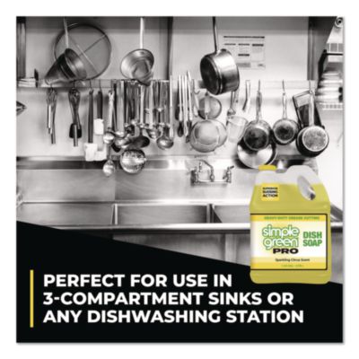 Pro Dish Soap, Sparkling Citrus Scent, 1 gal Bottle, 4/Carto