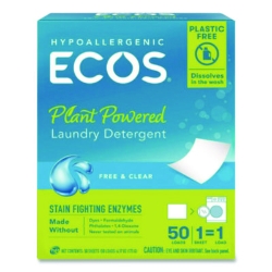 Liquidless Laundry Detergent Sheets, Free and Clear, 50 Shee