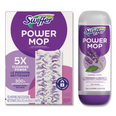 PowerMop Cleaning Solution and Pads Refill Pack, Lavender Sc