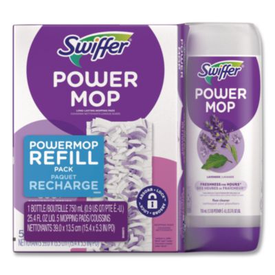 PowerMop Cleaning Solution and Pads Refill Pack, Lavender Sc