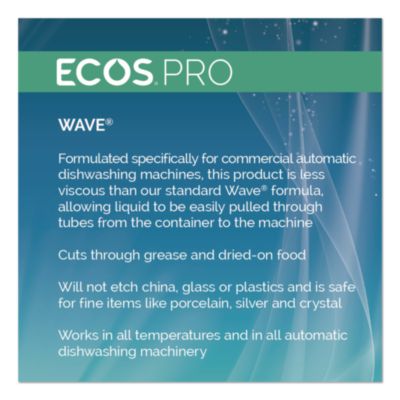 Wave Commercial Automatic Dishwasher Detergent, Free and Cle