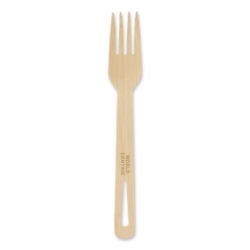Bamboo Cutlery, Fork, Paper, Natural, 2,000/Carton