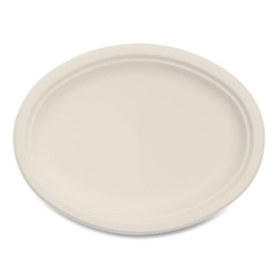Compostable Molded Fiber Dinnerware, ProPlanet Seal, Platter