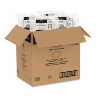 Compostable Molded Fiber Dinnerware, ProPlanet Seal, Platter