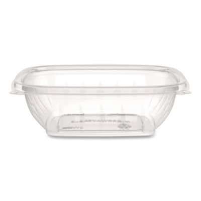 Square Plastic Bowls, 8 oz, 8.5 x 8.5 x 1.51, Clear, Plastic