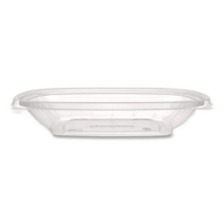 Square Plastic Bowls, 24 oz, 5 x 5 x 1.99, Clear, Plastic, 6