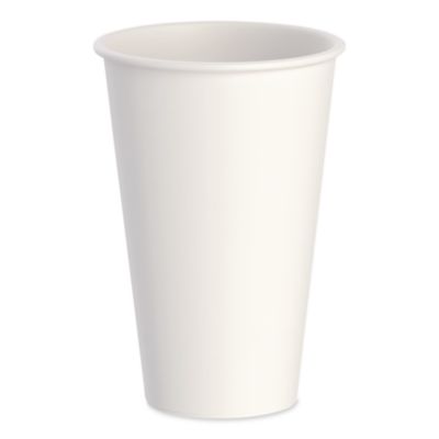 Thermoguard Insulated Paper Hot Cups, 16 oz, White Sustainab
