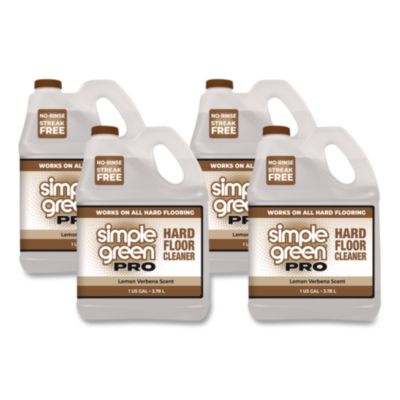 Pro Hard Floor Cleaner, Lemon Verbena Scent, 1 gal Bottle, 4