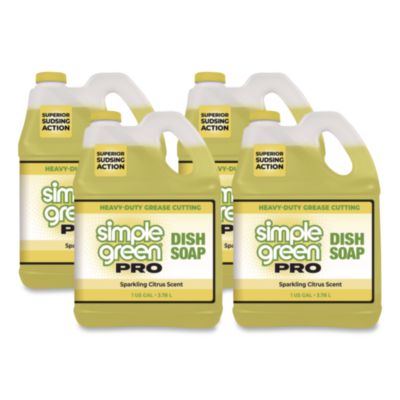 Pro Dish Soap, Sparkling Citrus Scent, 1 gal Bottle, 4/Carto