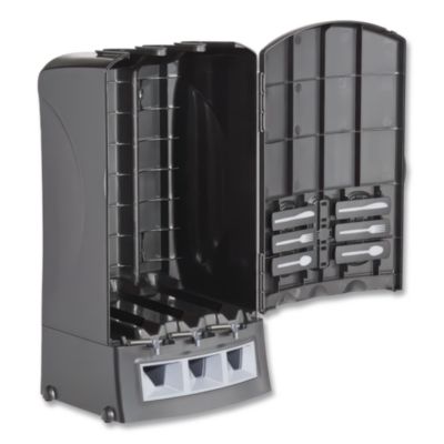 Trio Utensil Dispenser, Holds 100 Forks/100 Knives/100 Spoon