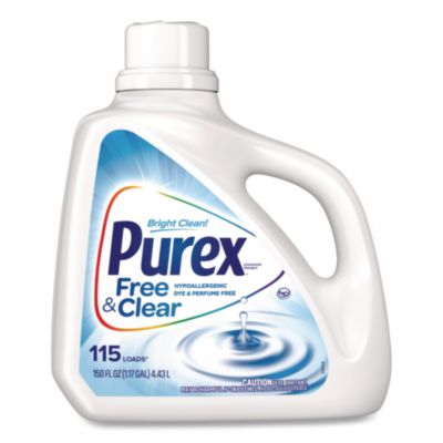 Free and Clear Liquid HE Laundry Detergent, Unscented, 150 o