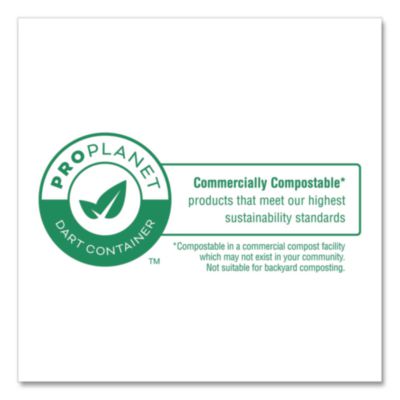 Compostable Molded Fiber Dinnerware, ProPlanet Seal, Plate,