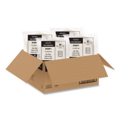 Compostable Molded Fiber Dinnerware, ProPlanet Seal, Plate,